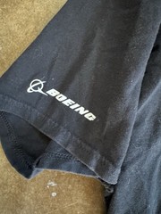 Boeing Starliner Spaceship BLack Graphic Shirt 2XL NASA Rare Vintage Double Side