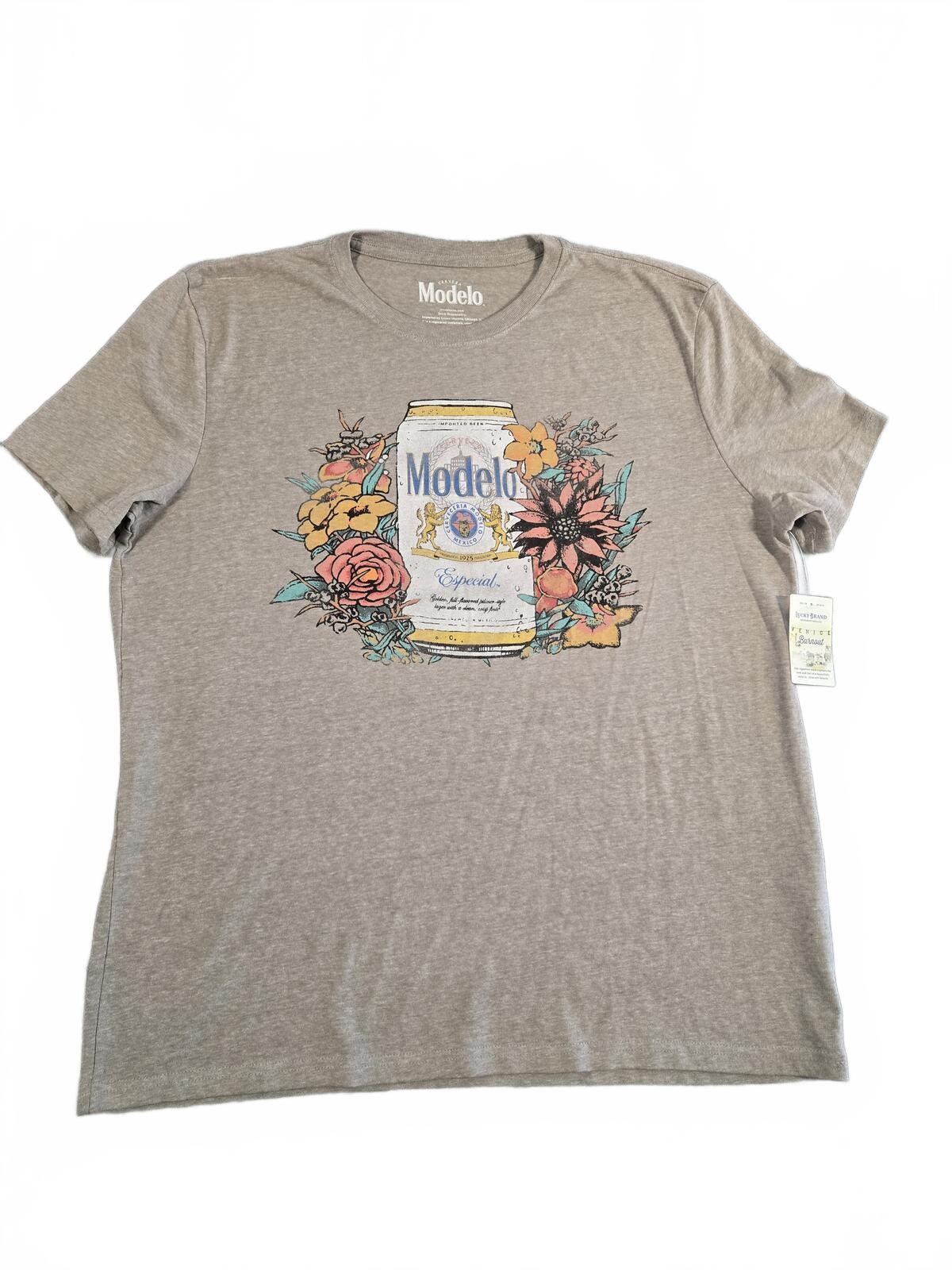 Lucky Brand Modelo Flowers Graphic Tee L NWT Festival Street gallery