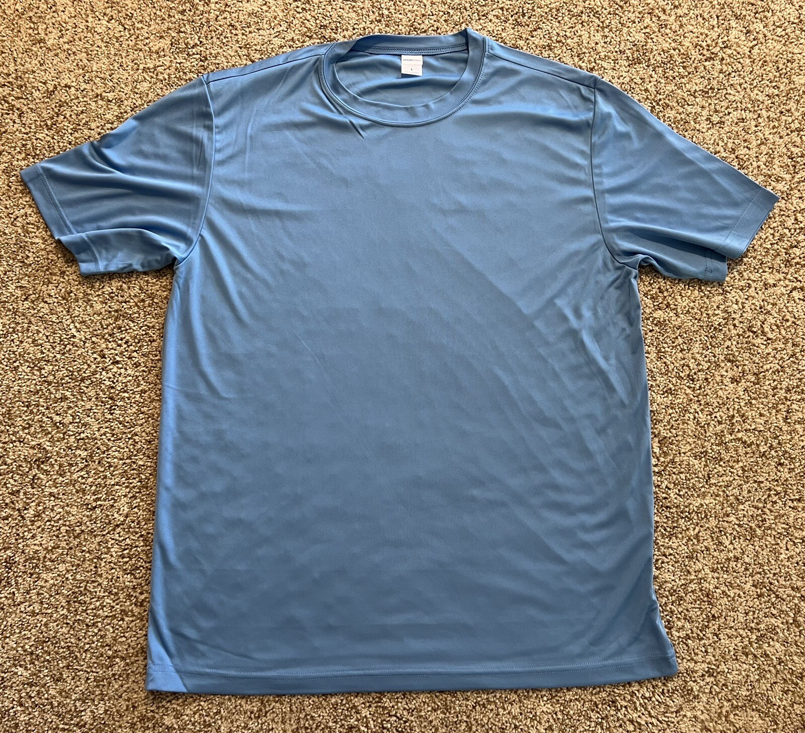 Sport-Tek Adult Short Sleeve T-Shirt Size L Blue gallery