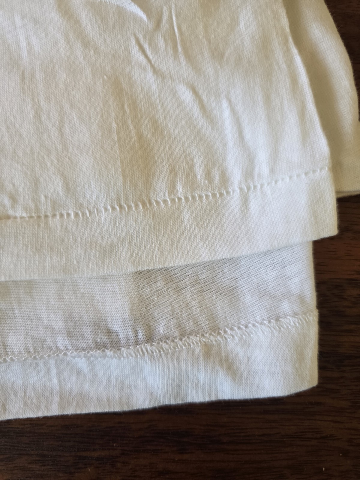 New NWOT Vintage 50s Penny's White Blank Soft T-shirt Size 46 100% Combed Cotton gallery