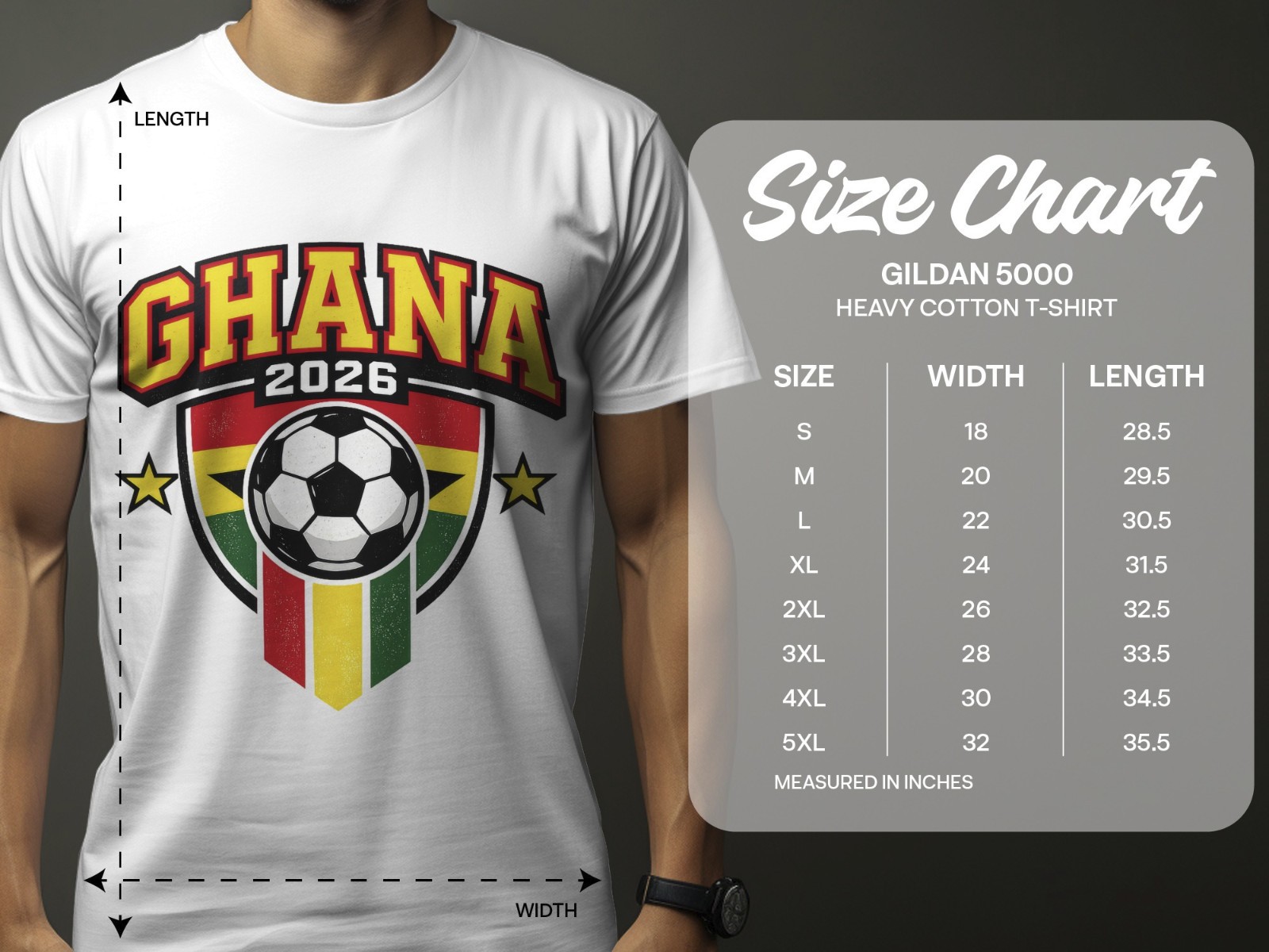 Ghana 2026 Football Fan T Shirt Soccer Supporters Gildan Cotton Family Top gallery