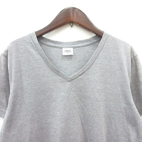 JOURNAL STANDARD Cut and sew Tshirt Vneck short sleeve M Gray /MN Men's gallery