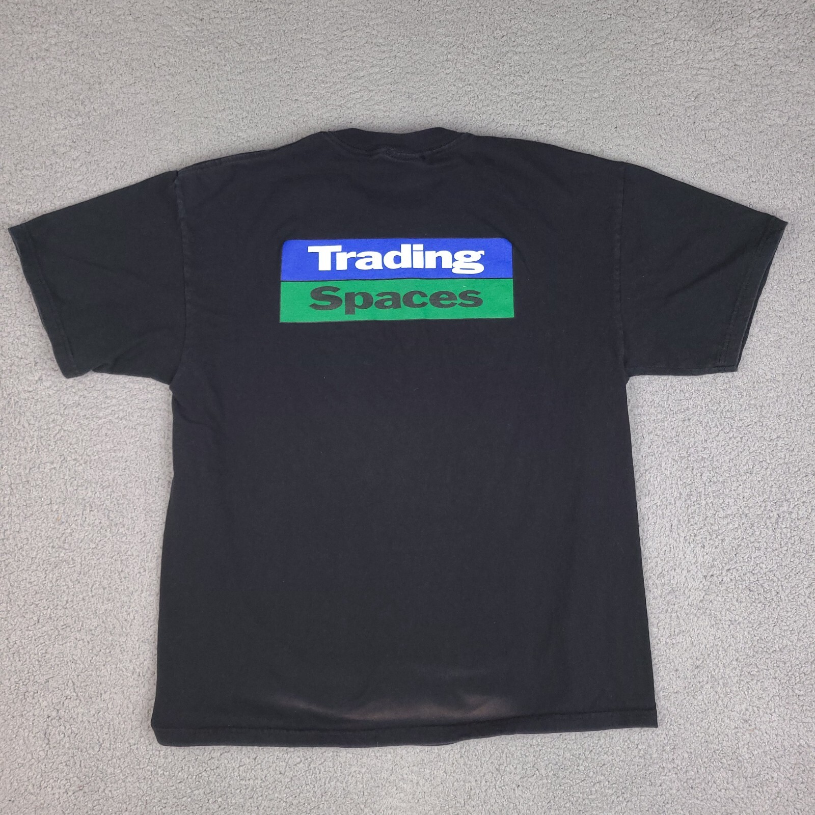 Vintage Discovery Channel TLC Trading Spaces T-Shirt Large Black Short Sleeve gallery