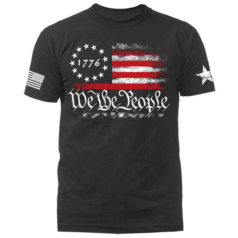 We The People US Flag American Pride Patriotic Graphic T-shirt gallery