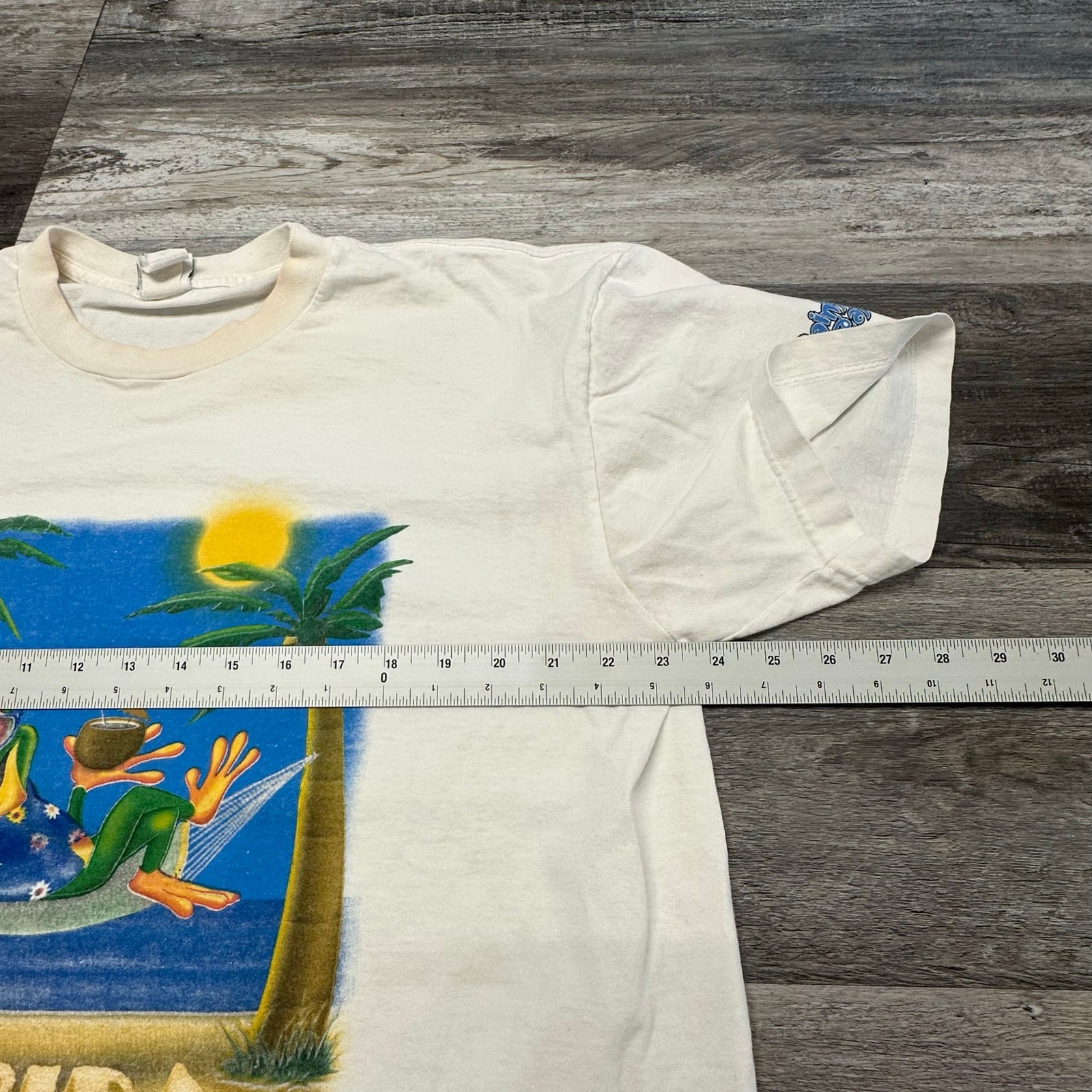 Vintage 90s Y2K Rainforest Cafe Frog Hammock Florida Mens XL Souvenir T-Shirt gallery