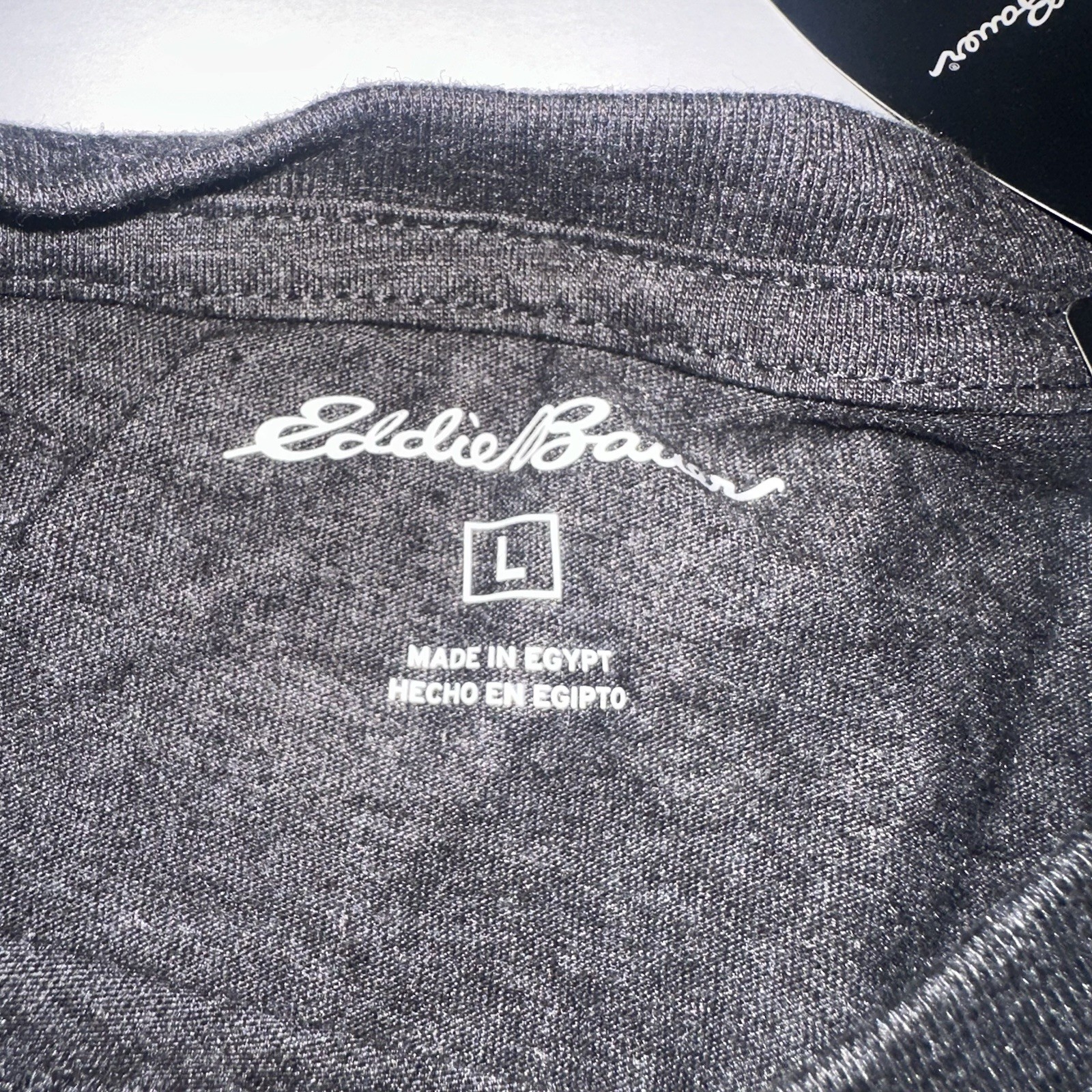 NWT EDDIE BAUER Mens L Tshirt Gray Graphic Mountain Outdoor Birds Classic Fit gallery