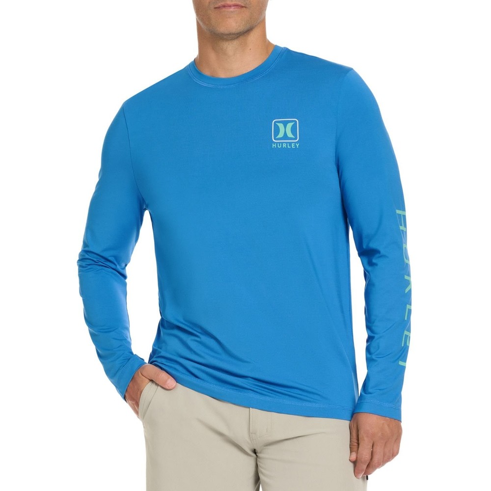 Hurley Men’s Sunny Side Hybrid Stretch UV T-Shirt Size XXL Blue