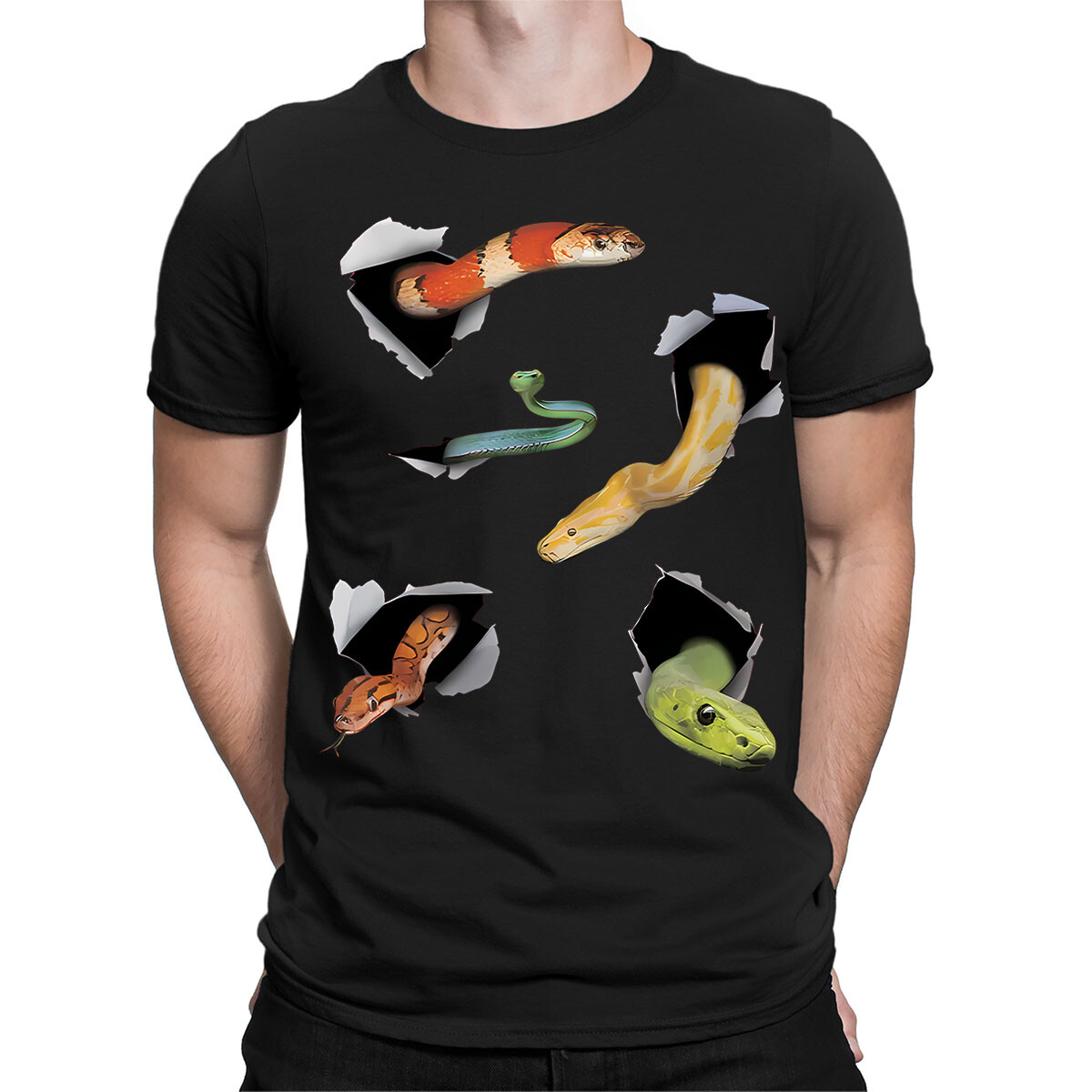 Snake Animal Lovers Gift Horror Scary Mens Womens T-Shirts Tee Top #TA-135 gallery
