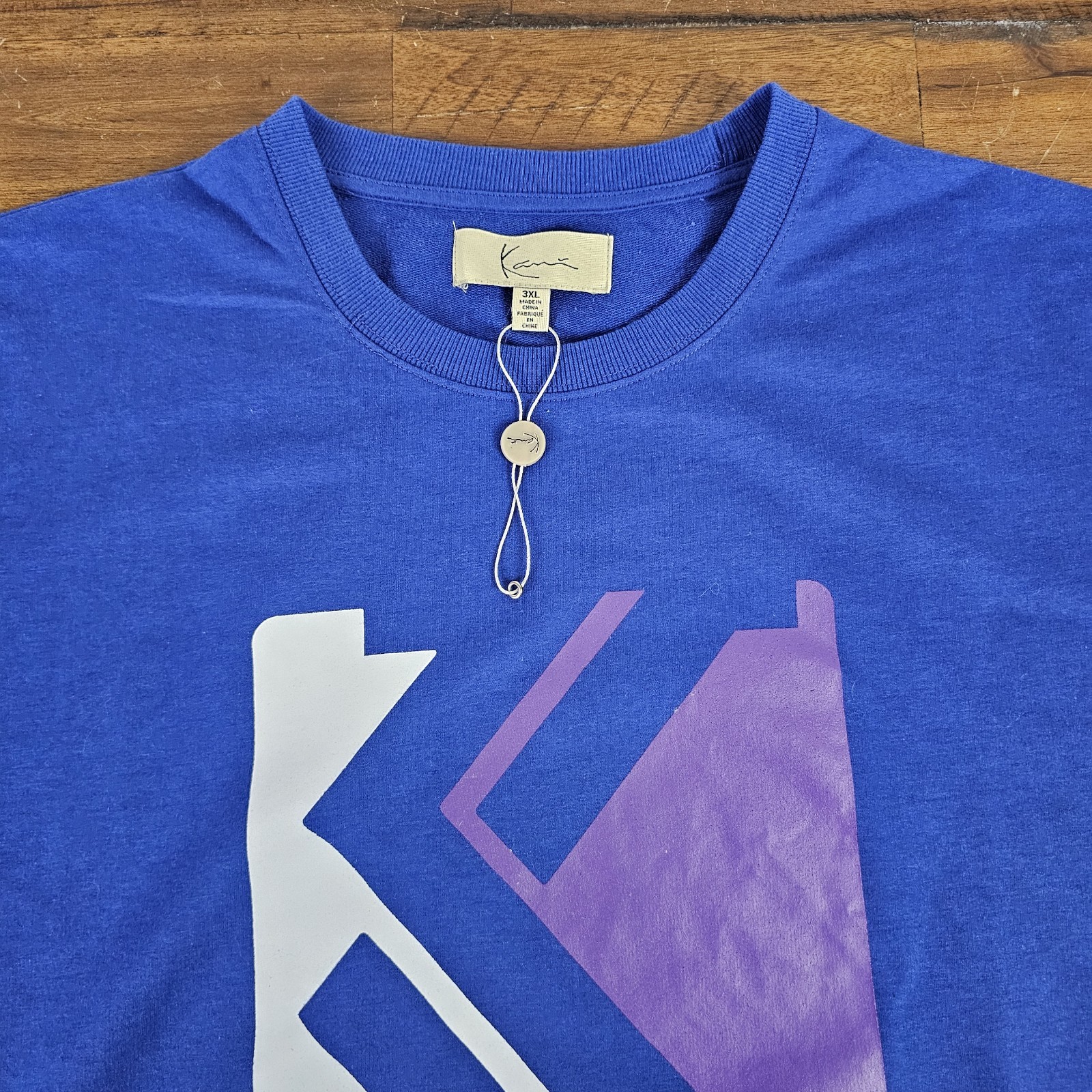 Vintage Karl Kani Shirt Mens 2XL Blue Large Embroidered RARE The Original T NEW gallery
