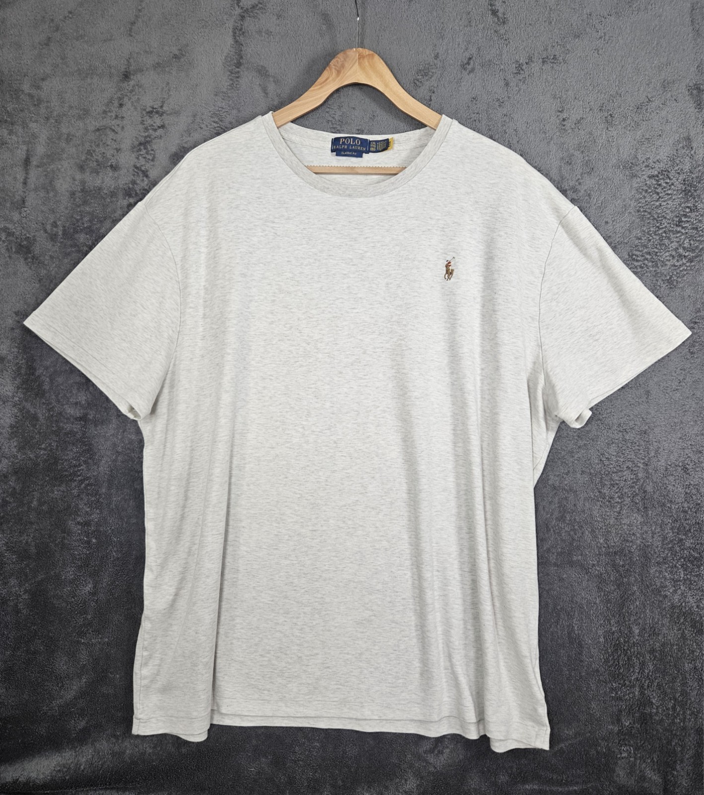 Polo Ralph Lauren Classic Fit T-shirt Grey Men's Size XXL Multicoloured Logo gallery
