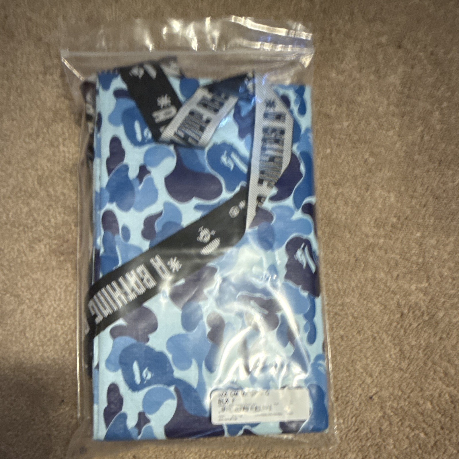 A Bathing Ape BAPE Ape Head Blue Camo Tote Bag gallery
