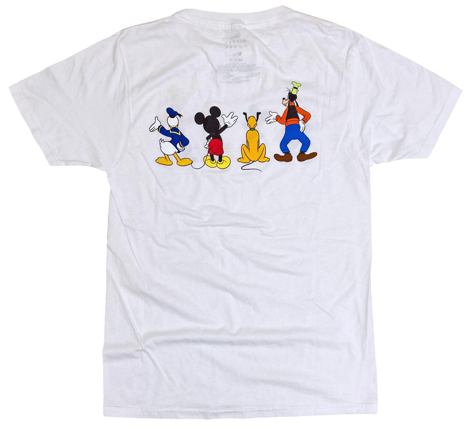Disney Mickey Mouse and Friends Goofy Donald Pluto Men's White T-Shirt gallery