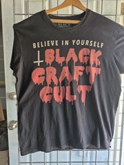 Blackcraft Cult Bleeding Letters Tee Size 2X Goth Horror Punk Occult Black