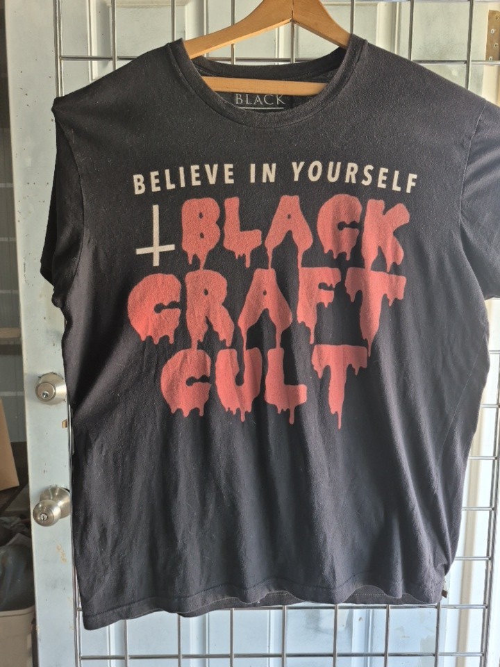 Blackcraft Cult Bleeding Letters Tee Size 2X Goth Horror Punk Occult Black