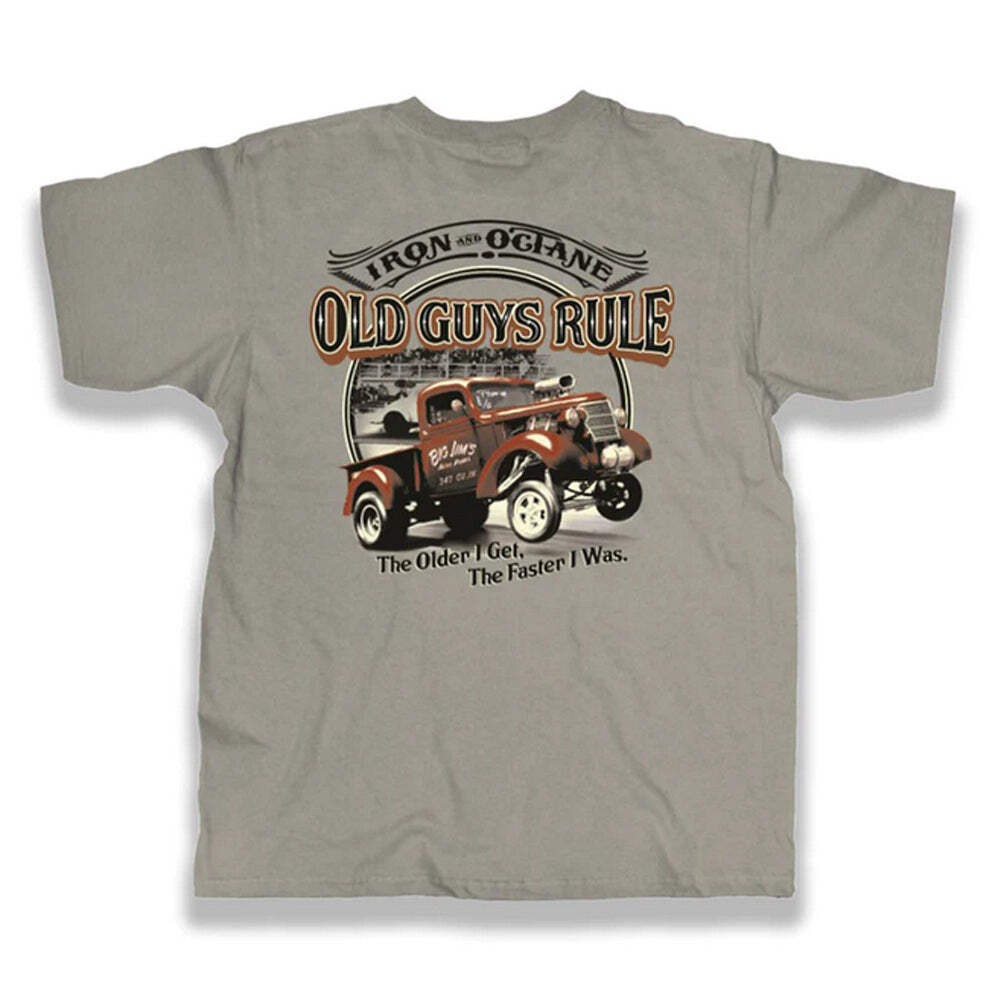 Old Guys Rule OG2242 – Iron & Octane T-Shirt – Gravel