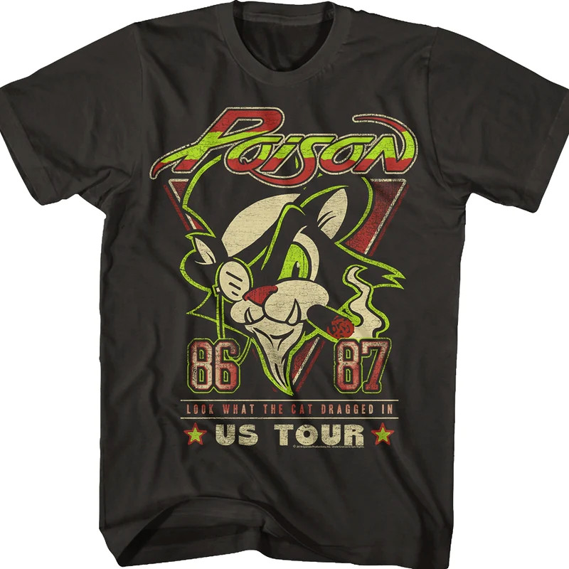 Look What The Cat Dragged In US Tour Poison Shirt Black Unisex S-234XL EM0348 gallery