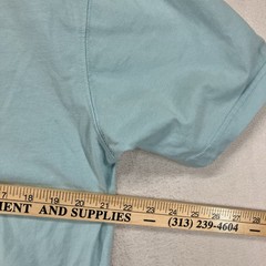 LL BEAN Men’s Carefree Unshrinkable Tee Medium Traditional Fit Gulf Teal Heather