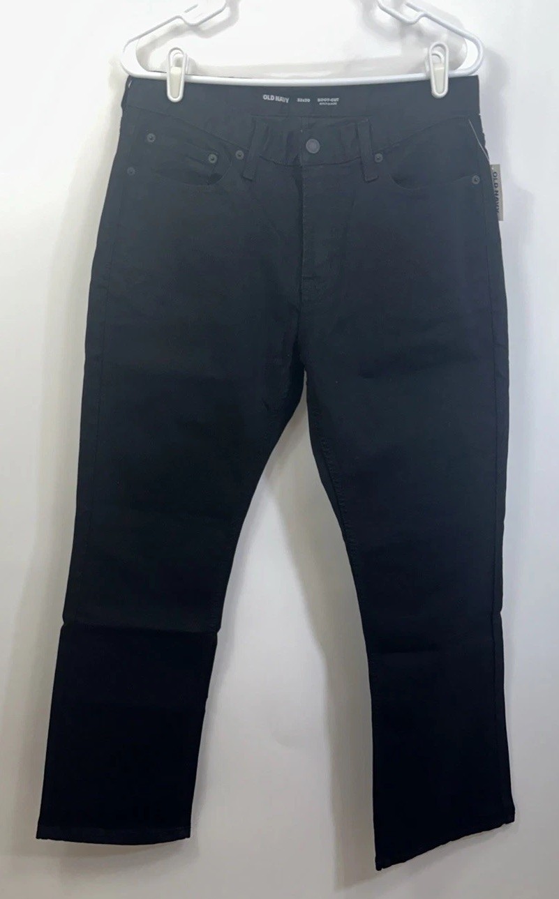 NWT Old Navy Men’s 32 x 30 Black Boot Cut Built in Flex Jeans