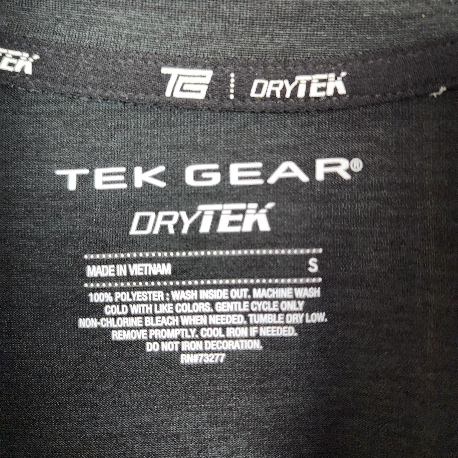 Tek Gear DryTek Men Top Running Layering Shirt 1/4 Zip Pullover Charcoal gallery
