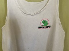 Vintage Single Stitch Bullfrog Basketball Graphic Tank Top Shirt Size Measured