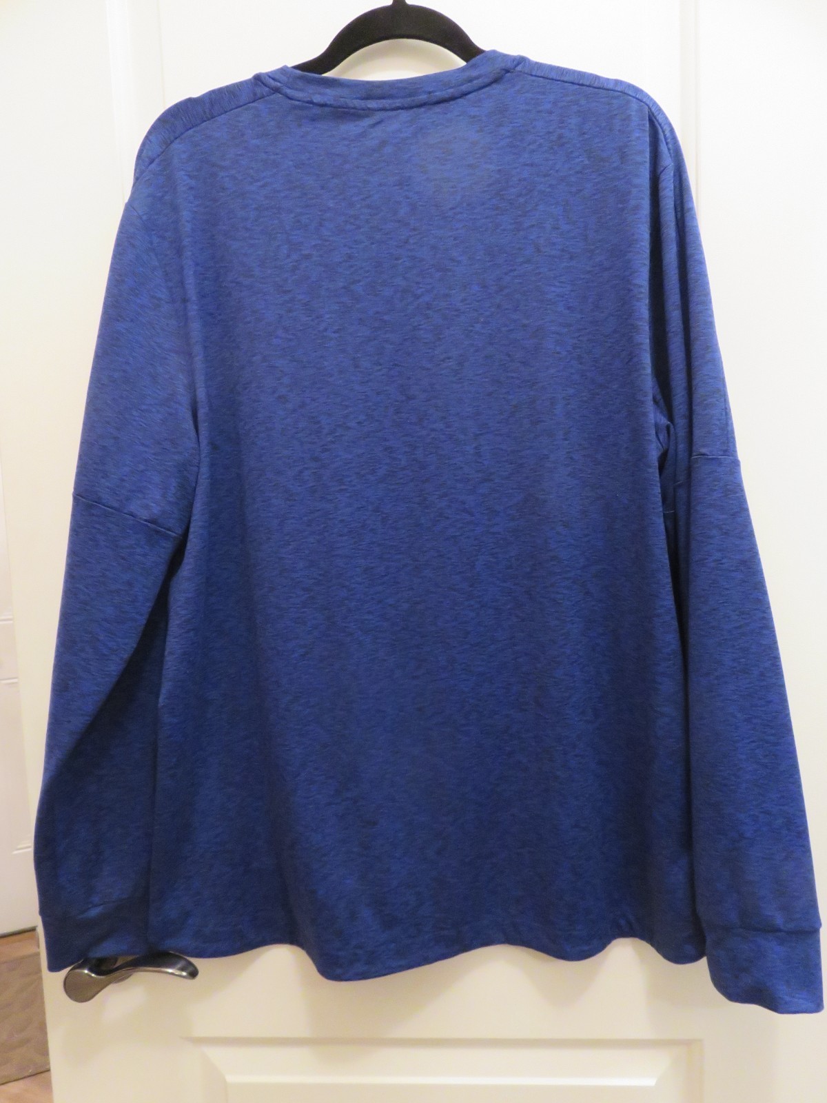 Tek Gear T Shirt Mens Long Sleeve BLUE HEATHERED SIZE XL Gym Workout STRETCH gallery