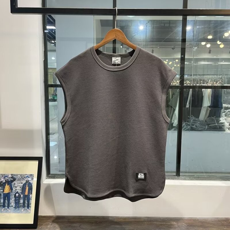 4 Color Crew Neck T-shirt For Men Fitness Sweatshirt Sleeveless Vest Casual Top gallery