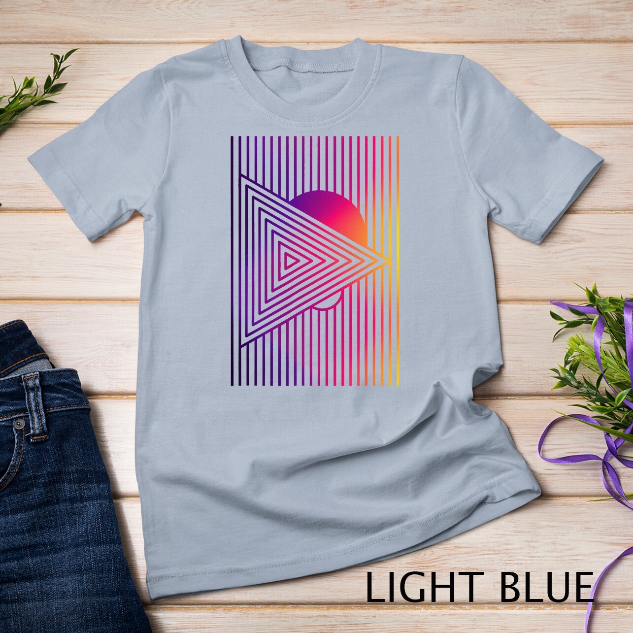 Colorful Aesthetic Summer Fashion Minimalist Abstract Art Unisex T-shirt gallery