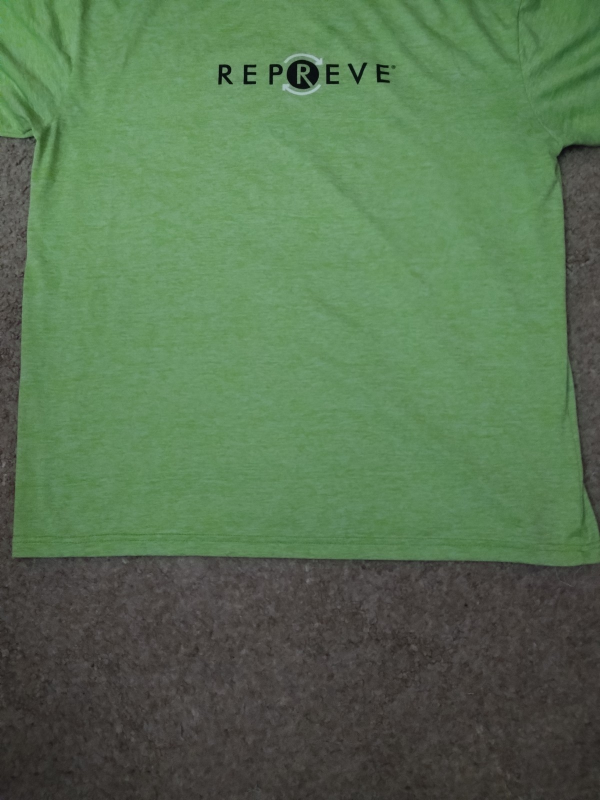 Men's Repreve Lime Green Short Sleeve T-Shirt Size XL Made In USA gallery