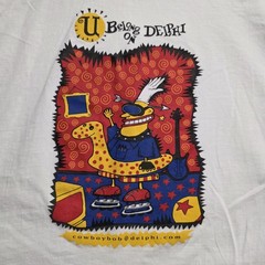 Y2K Computer T-Shirt Delphi Internet Cowboy Bob Email 2XL Single Stitch