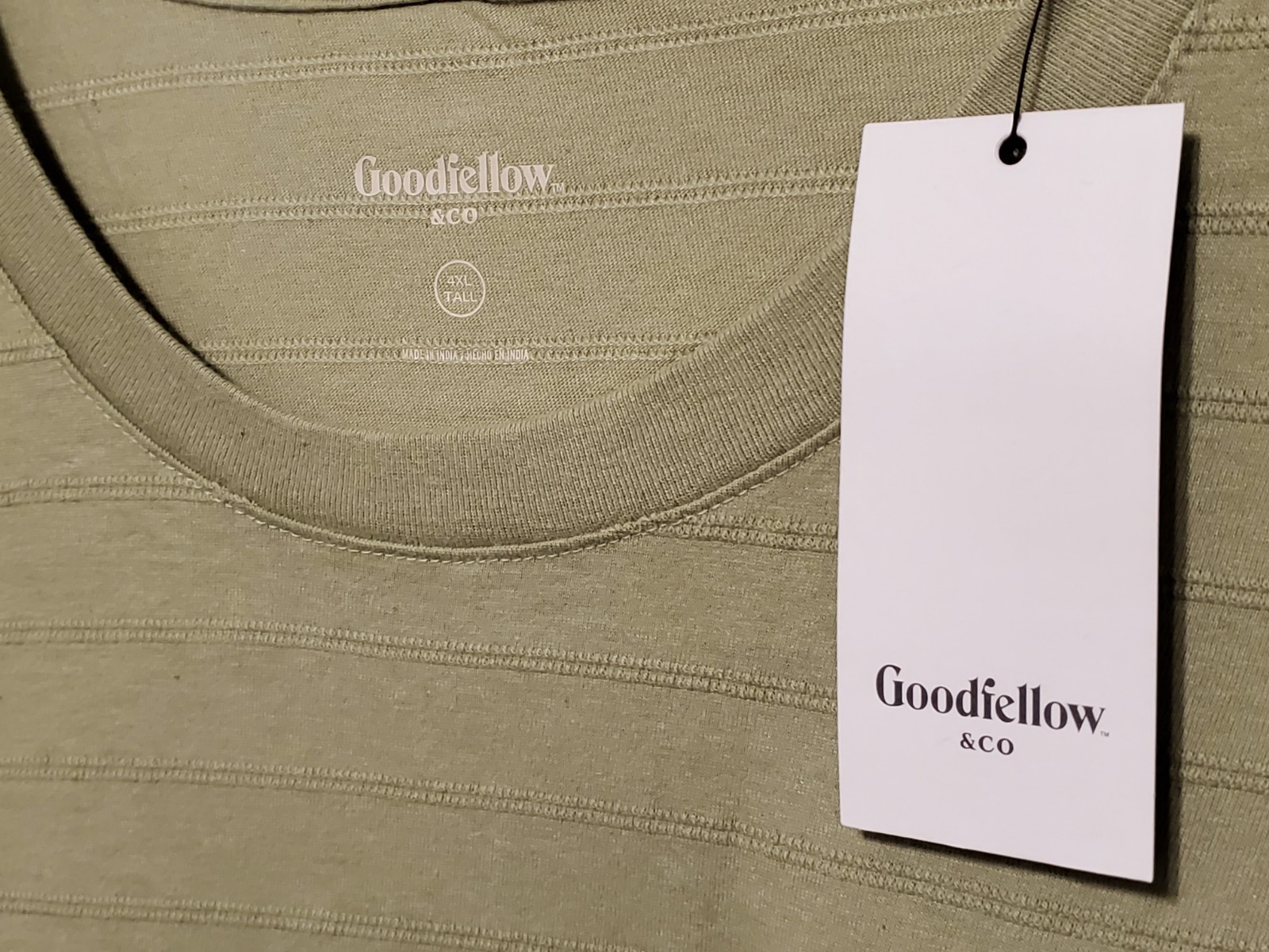 Goodfellow & Co Men's Short Sleeve T-Shirt Green Size 4XLT - NEW - QTY AVAILABLE gallery