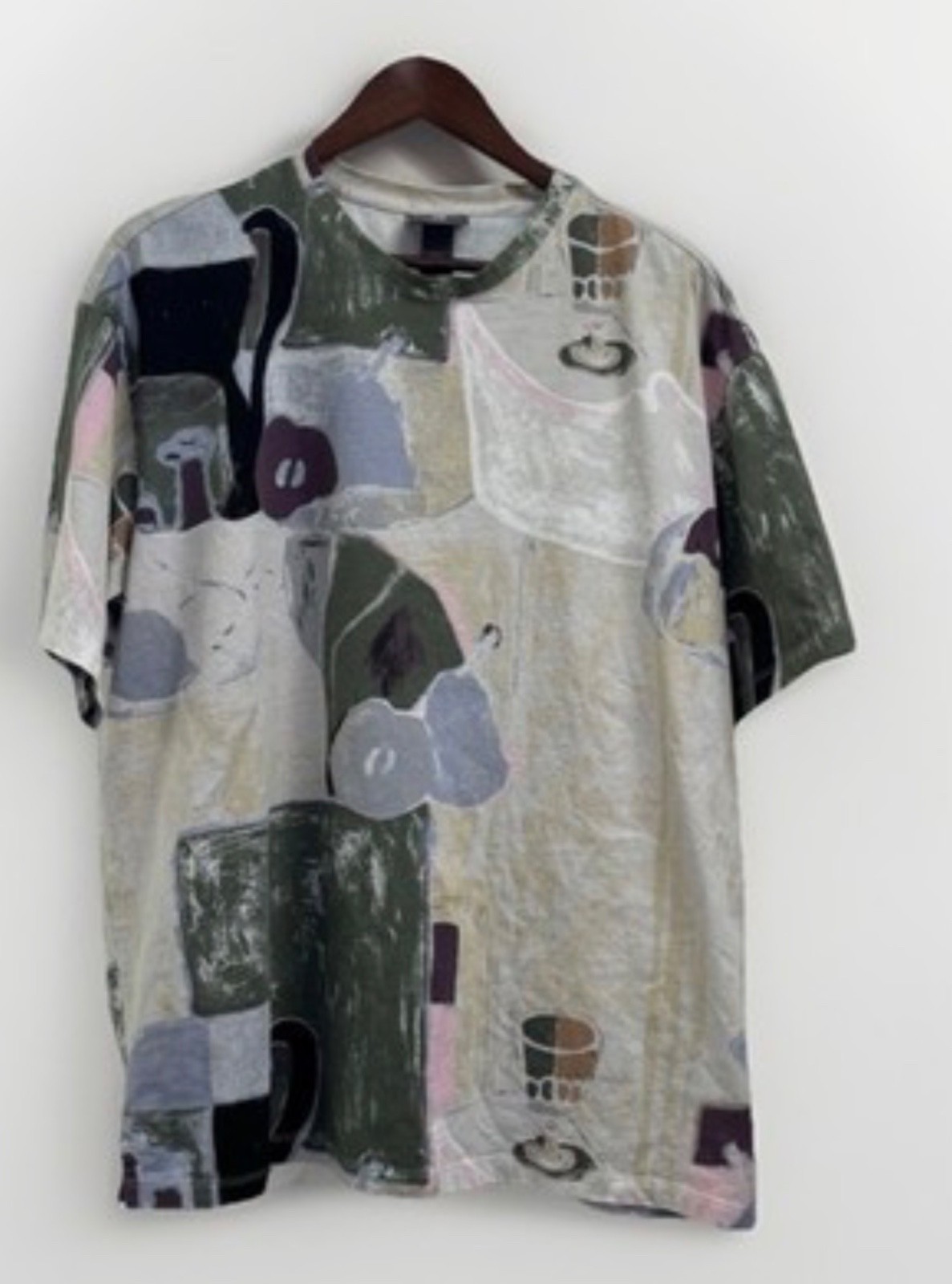 H&M Mens Soft Loose Fit Printed T-shirt retro/abstract graphic pattern gallery