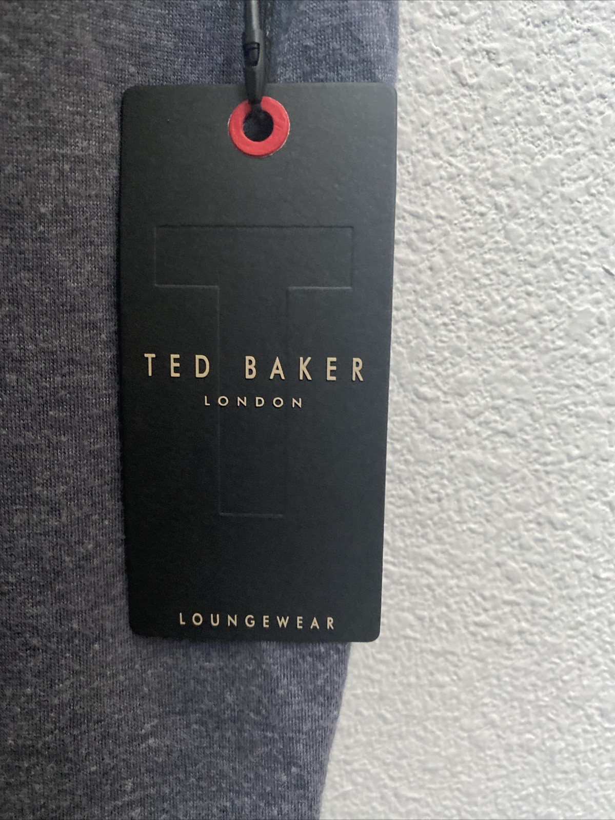 NEW Ted Baker Men's T Shirt XL Short Sleeve Crew Neck NWT $42 Grey Navy Heather gallery
