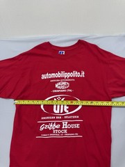 Russell Red Crew Neck Printed Short Sleeve T-Shirt L ZT1150