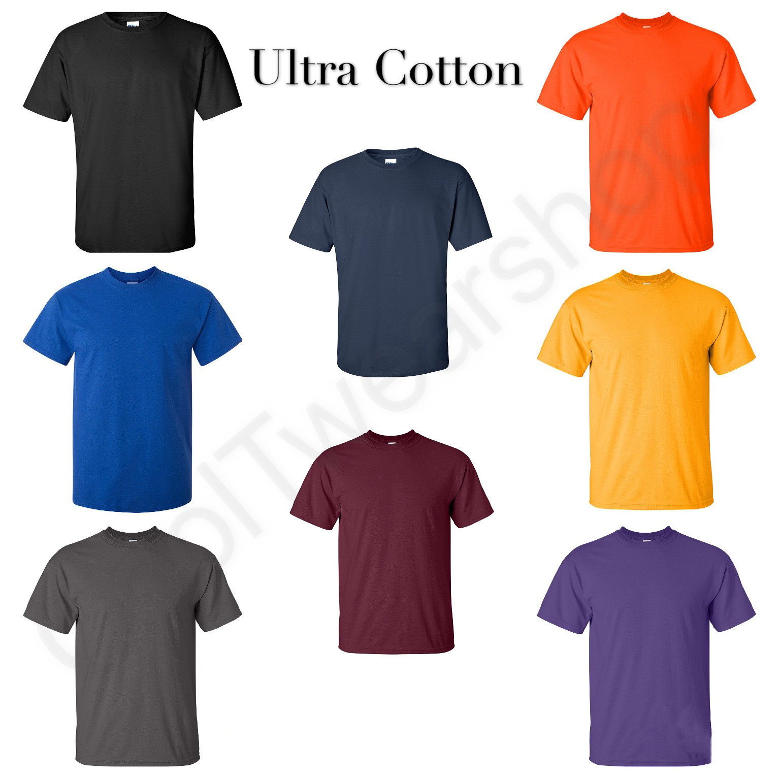 NEW Gildan Men's Ultra Cotton Plain Crew Neck Short Sleeves T-Shirt 2000 (G200) gallery