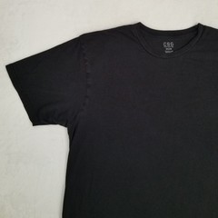 CSG Champs Sports Gear Basic Black Shirt Men’s 2XL Short Sleeve Crewneck Casual