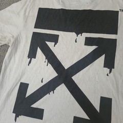 Off White Bart Simpson T-shirt 2013 Virgil Abloh Cartoon Size XL Distressed