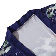 Niepce Men’s Flying Dragon in The Clouds Graphic Japanese Kimono Cardigan