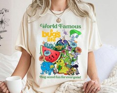 Disney Pixar A Bug’s Life Group Shot Shirt, A Bug’s Land Unisex T-Shirt S-5XL