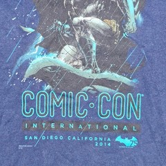 Batman SDCC 2014 Graphitti Designs Shirt 2XL Blue 75th Anniversary Exclusive