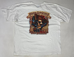Hook & Tackle Get Hooked Graphic Pocket T-shirt Men XXL White Pirate Skull