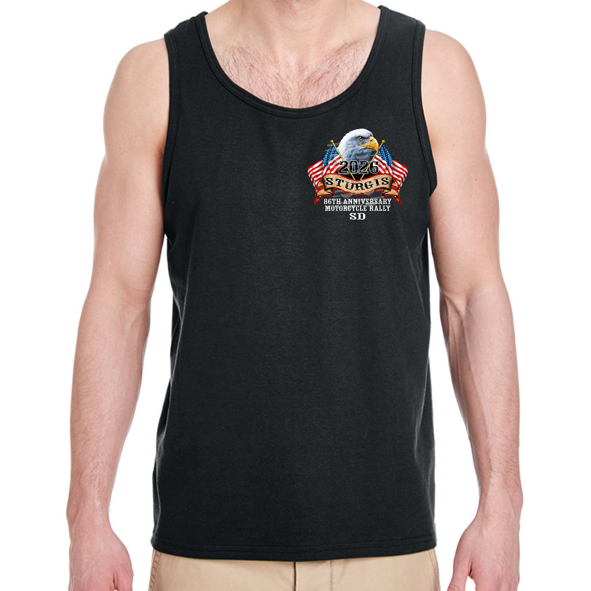 Tank Top 2026 Sturgis Motorcycle America Strong No Harley gallery