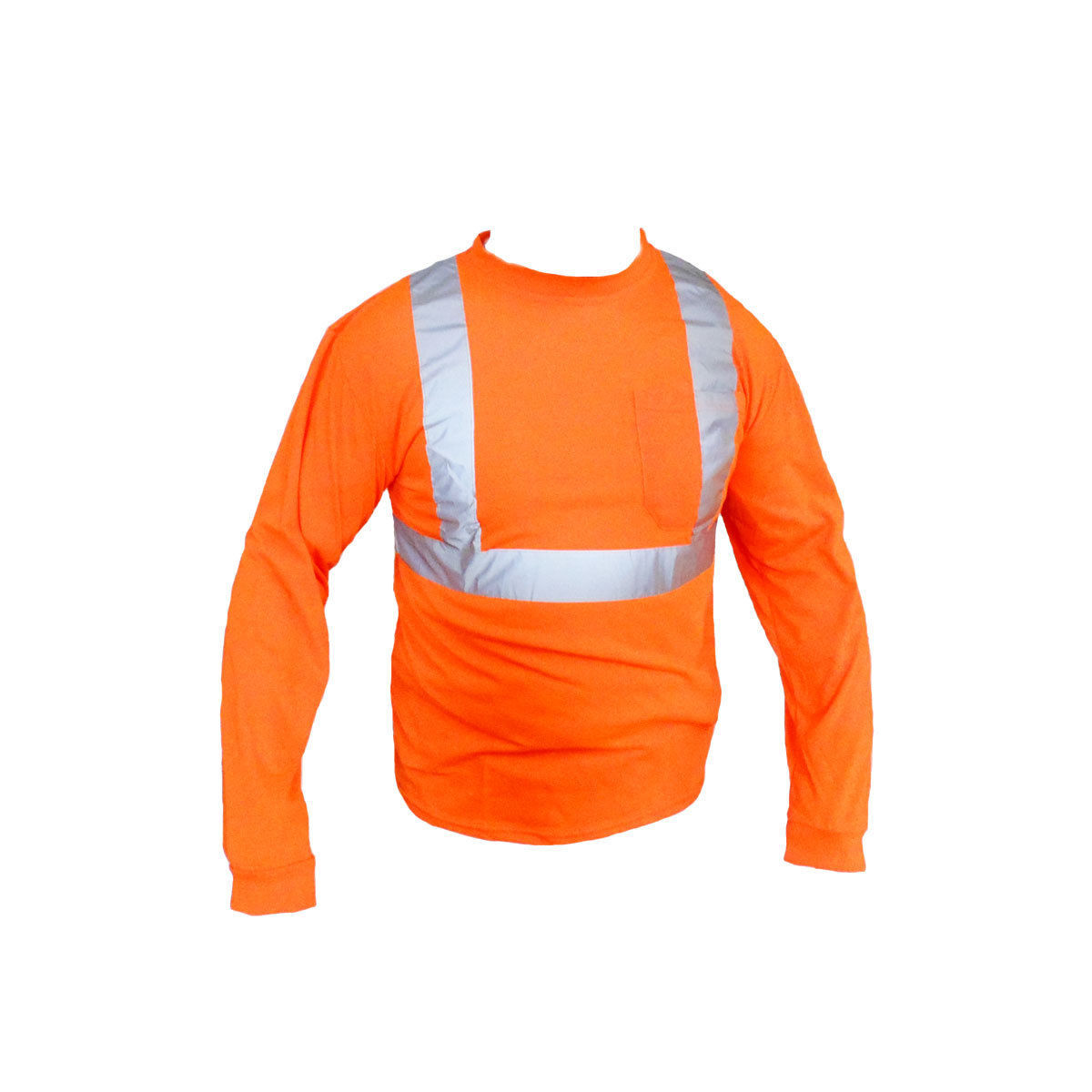 Class II Reflective Safety Yellow/ Orange Long Sleeve T-Shirt HIGH VIZ -L8811/12