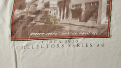 WINTER PARK Street Scene Circa 1938 Collectors Series #4 Beige T-shirt, Sz L