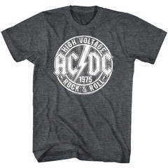 ACDC High Voltage Rock & Roll 1975 Men’s T Shirt Band Album Vintage Concert Tour