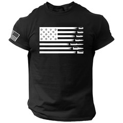 American Flag 2nd Amendment T Shirt, 2A, USA, Patriotic, America, Veteran, Mens