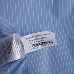 Hackett London Shirt Blue Striped Button Up Cotton HM308993 Size M Mens