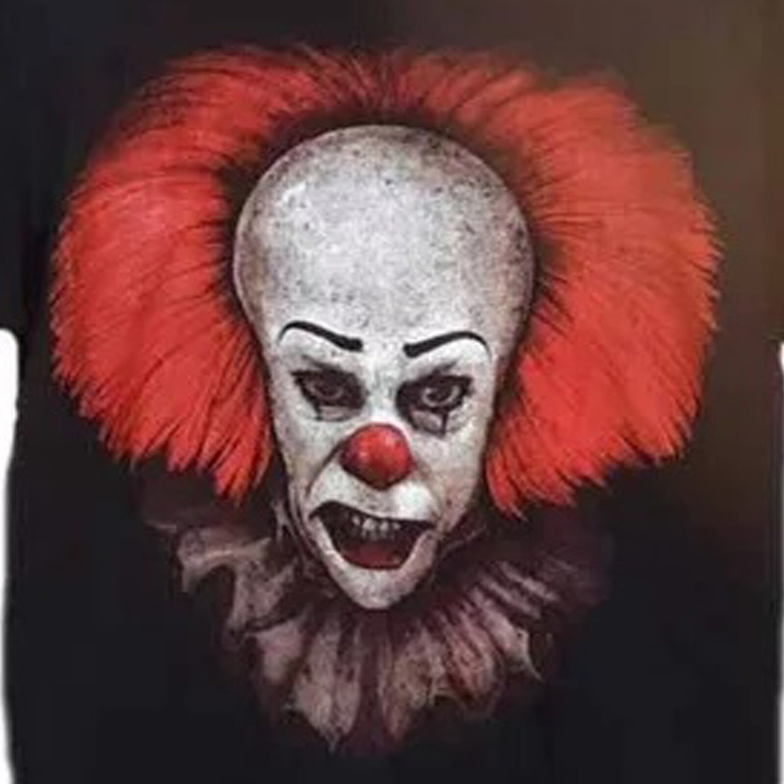 IT The Movie Pennywise Face Men's Blended Fabric Black T-Shirt Size XXL - NWT gallery