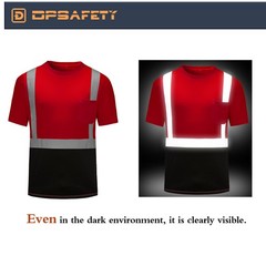 High Visibility Safety T Shirt Quick Dry Reflective Workwear Construction Wear