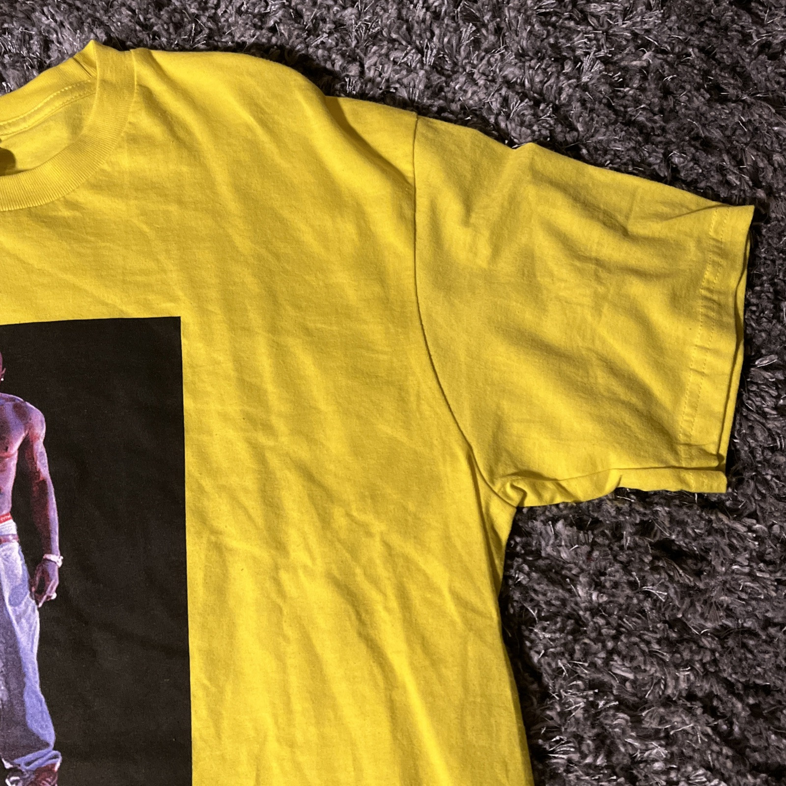 Supreme Tupac Hologram Tee Yellow Men’s XL SS20 Worn Once Graphic T Shirt gallery