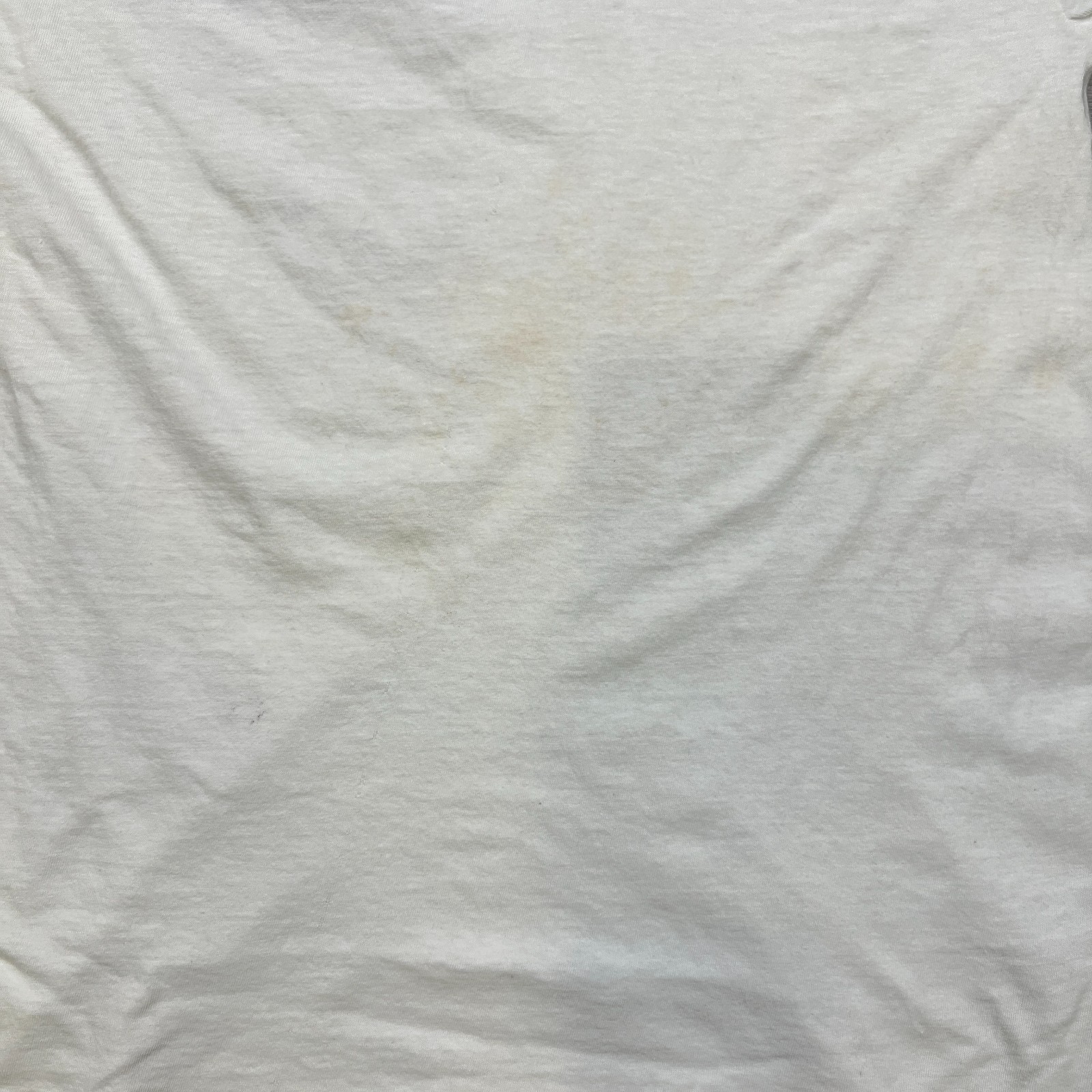 Vintage 80s Blank T Shirt Mens Medium White Single Stitch Basic Short Sleeve Tee gallery
